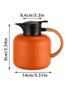1 Set, 1 Piece. 2.0L 304 Stainless Steel Insulated Water Bottle Vacuum Flask. Suitable For Household Use, Commercial Gifts, Office Use. - Orange - View 6
