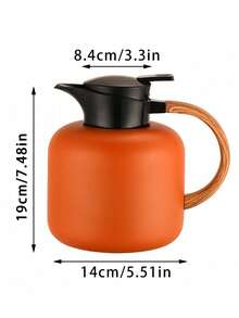 1 Set, 1 Piece. 2.0L 304 Stainless Steel Insulated Water Bottle Vacuum Flask. Suitable For Household Use, Commercial Gifts, Office Use. - Orange - View 3