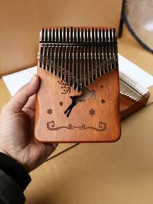 Kalimba Piano Jempol 21/17 Kunci dengan Stik Jempol untuk Pemula, Hadiah Alat Musik - MultiWarna - View 9