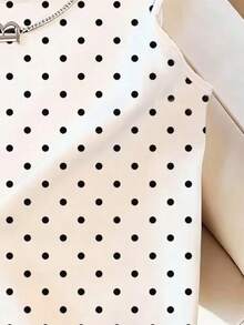 少女圆领波点休闲百搭日常上衣 - 灰色 - 查看 3