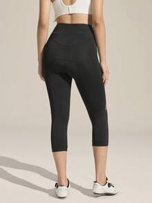 Exploreva 女士 4D 加厚山地自行车骑行裤 - 带口袋和坐垫 - 黑色 - 查看 7