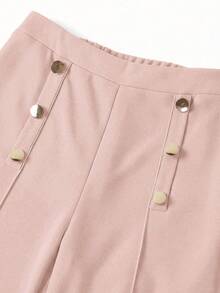 Ellevyn Women's Elegant Commuter Floral Print Halter Top And Pants Two Pieces Set, Summer - Pink - View 5