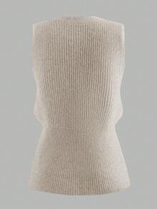 SHEIN Unity Cardigan Wanita Modis dengan Desain Prancis Unik dan Menarik, Niche, Elegan, Serbaguna - Grey - View 2