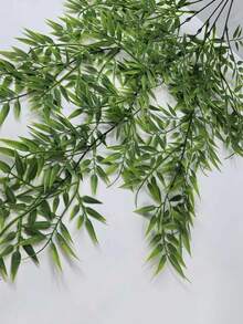 1株绿色仿真桉树藤蔓 - 逼真的塑料悬挂植物，适合室内外装饰，非常适合家居、房间、婚礼和情人节装饰，仿真植物家居装饰 - 橄欖綠 - 查看 6