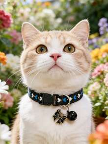 PETSIN 1 件装宠物心形蝴蝶结项圈，颈围可调节，猫狗项圈，宠物配件，情人节节日宠物用品 - 彩色 - 查看 8