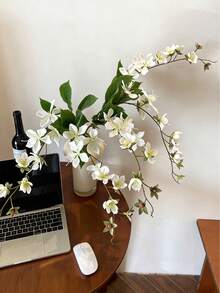 2pcs 3D Printed Simulated Weeping Jasmine Silk Flower Begonia Single Stem Light Luxury Artificial Flower Home Indoor Landscaping Decoration Flower - Multicolor - View 7