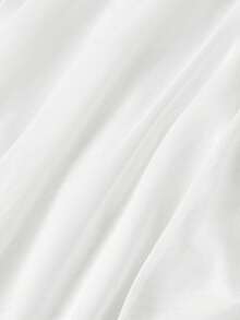 SHEIN MOD 印花T恤搭配修身长裙，优雅两件套女装 - 杏色 - 查看 8