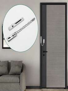 Khóa xích cửa chịu lực cao với lò xo an toàn - Khóa an ninh chống trộm, màu đen mờ, dùng cho cửa trong/ngoài, cửa chính, căn hộ, khách sạn, văn phòng - Tăng cường an ninh và riêng tư, khóa cửa cho nhà ở, an ninh khách sạn, lớp hoàn thiện kim loại bóng bẩy, cấu trúc kim loại bền chắc. - Nhiều màu - Xem 8