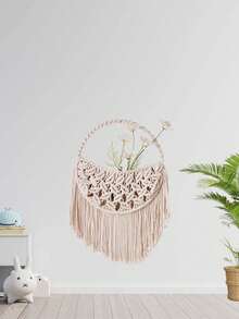 Creative Dried Flower Mesh Bag DIY Floral Decoration Nordic Style Woven Wall Hanging Mesh Bag - Multicolor - View 4