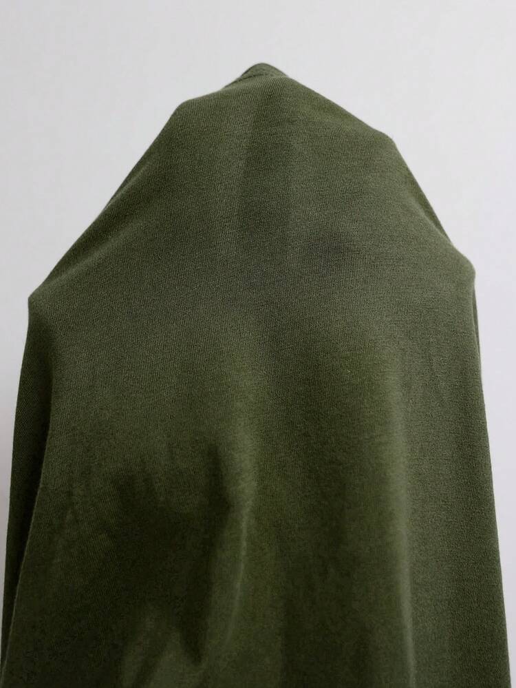 Plus Size Women's Summer Casual Vacation Country Solid Color Green Embroidered Patchwork Sleeve Blouse Top With Front Pocket,Summer Outfits For Women ,Vacation Outfits Women ,Holiday Outfits For Women,Going Out Outfits,2026 New Clothes,Simple And Fashionable For Everyday Wear,Suitable For Summer, Vacation, Daily Wear, Festival Outfits For Women,Country Concert Outfit,Beach Outfits For Women,Western Style,Going Out Tops