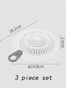 Kitchen Sink Strainer, Washbasin Hair Clogging Filter Cover, Bathroom Drain Strainer - White - View 4