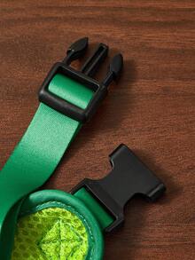 TEENAGE MUTANT NINJA TURTLES | SHEIN 一套卡通图案印花宠物旅行背带和牵引绳套装，多种尺寸可选，背带长度可调节，适合猫狗使用。 - 墨綠色 - 查看 6