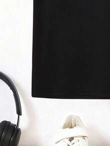 Young Boy Round Neck Graphic Print Casual Short Sleeve T-Shirt, Summer - White - View 6