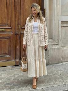 Hansera Women's All-Over Print Button Front Long Sleeve Casual Shirt - Multicolor - View 5