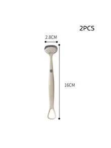 2PCS Tongue Cleaner, Three-In-One Tongue Scraper, Tongue Brush, Tongue Scraping Board, Tongue Cleaning And Breath Freshening Device. - Multicolor - View 3