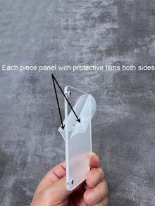 亚克力冰箱贴相框，透明双面磁性相框，展示框，适用于富士胶片相机，2.36 x 3.54 英寸 - 透明 - 查看 8