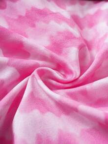 THE POWERPUFF GIRLS X SHEIN Women's Letter & Cartoon Print Camisole Bra Set - Pink - View 6