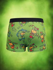 TEENAGE MUTANT NINJA TURTLES | SHEIN 忍者神龟图案男童平角内裤 - 綠色 - 查看 5