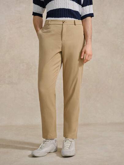 Courvante 男士休闲纯色斜插口袋长裤，秋季百搭，Tenniscore 出品