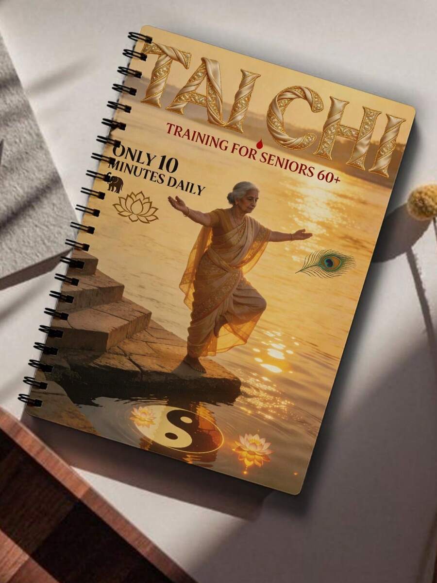 1pc 28-Day Tai Chi Progression Plan Suitable For Seniors - multicolor - View 1