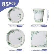 Ocean Shells Disposable Plates, Napkins And Cups Set, Serves 20 Guests. This Disposable Party Supplies Set (Including Plates, Napkins And Cups) Is Perfect For Birthday Parties, Weddings And Family Picnics. - View 8