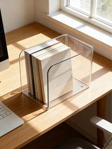 A High-Quality Thickened Acrylic Transparent Creative Simple Large-Capacity Bookshelf, Desk Book And Document Storage Rack, A Back-To-School Season Essential - Multicolor - View 5