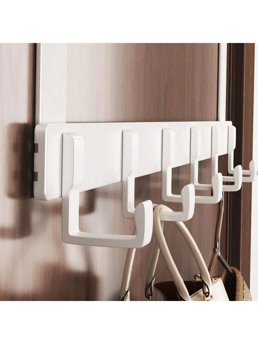 1 buah Gantungan Pintu Tanpa Bor Baru, Gantungan di Atas Pintu, Rak Gantung Pakaian yang Dipasang di Pintu, Wajib Dimiliki untuk Menggantung Pakaian. Sangat Cocok untuk Penyimpanan dan Pengorganisasian Kamar Tidur. - MultiWarna - View 1
