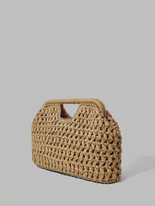 Ontre Fashion Woven Handbag - Brown - View 2