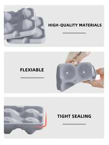 1pc Silicone Ice Cube Mold - Grey - View 7
