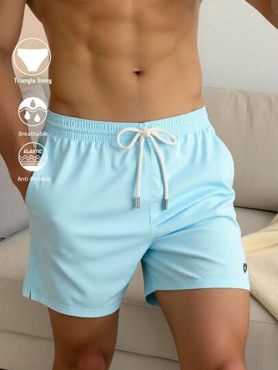 Horizaway Men's Letter Graphic Drawstring Waist Pocket Beach Shorts  Christmas Men S Swim Trunks Matching Swimming Trunks For Men Men Swim Trunks Bathing Suit Swim Suit For Men Bathing Suit For Men BeachModeOn  Christmas Gift