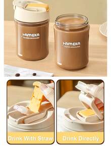 1 Cốc du lịch 540ml có nắp lật, cốc giữ nhiệt có ống hút, bình nước thể thao, cốc cà phê. - Nhiều màu - Xem 5