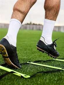 1pc Agile Ladder Rope Ladder Football Training Ladder Jumping Grid Soft Ladder Basketball Football Training Equipment Jumping Grid Ladder (Comes With Storage Bag) - Multicolor - View 4