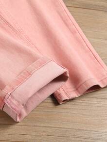 Manfinity LEGND Men's Casual Distressed Slim Fit Denim Jeans - Pink - View 7