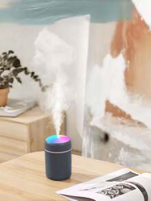 1pc Mini Humidifier Colorful LED Night Light Creative Desktop For Bedroom Car Home Office Portable Small Air Moisturizer - multicolor - View 7