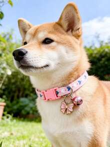 PETSIN 1 件装宠物心形蝴蝶结项圈，颈围可调节，猫狗项圈，宠物配件，情人节节日宠物用品 - 彩色 - 查看 9