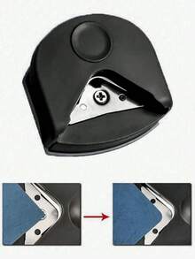 Cortador de esquinas redondeadas R4, tijeras de recorte de papel portátiles para hacer tarjetas, recortar fotos, manualidades de scrapbooking, herramienta de perforación de esquinas para artesanía, fotos, tarjetas, cuchillo de corte de arco afilado para útiles escolares, regalo de Navidad de papelería - Unitalla - Ver 9