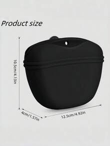1 Portable Silicone Dog Treat Bag With Magnetic Closure Belt Clip Pet Training Pouch For Walking Outdoor Must Have Accessory - Multicolor - View 5