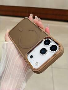 Luxury Frosted Magnetic Case - Semi-Transparent Acrylic Shockproof Cover For 17-11 Series, Wireless Charging - Gold - View 5