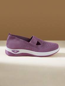 CUCCOO EASI Zapatos morados transpirables nuevos de primavera y verano, calzado exterior con suela blanda y antideslizante, zapatos casuales cómodos para ir y venir, ligeros y con amortiguación - Morado - Ver 3