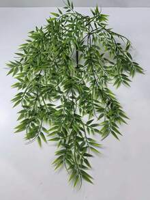 1株绿色仿真桉树藤蔓 - 逼真的塑料悬挂植物，适合室内外装饰，非常适合家居、房间、婚礼和情人节装饰，仿真植物家居装饰 - 橄欖綠 - 查看 8
