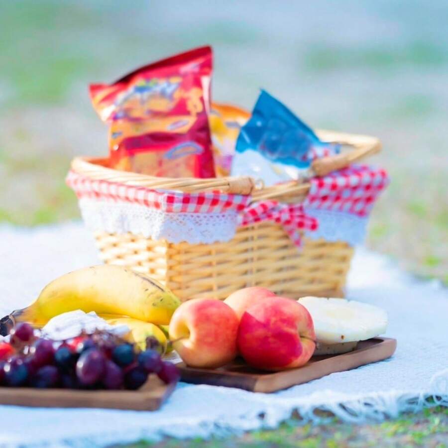 Keranjang Piknik Rotan Persegi, Keranjang Piknik Rotan Oval, Keranjang Buah, Keranjang Tangan Rotan Anyaman Tangan, Digunakan untuk Piknik, Belanja, Penyimpanan, Hadiah, Buah dan Sayuran, dll., Penyimpanan Praktis, Mudah Dibawa untuk Liburan - MultiWarna - View 1