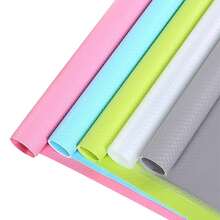 1 Roll Of Multi-Color Circular Flat Point Transparent Cabinet Liner, Made Of EVA Material, Oil And Moisture Resistant, Can Be Cut Into Desired Sizes, Suitable For Shelves, Drawers, Cabinets, Refrigerator Shelves, And Table Mats. - View 5