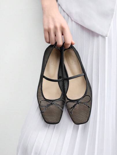 CUCCOO BIZCHIC Mocasines planos versátiles con decoración de lazo de unicolor casual para mujer para Navidad