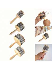 Cabasa Metal Series - Latin Rhythm Master - Authentic Percussion Instrument For Professionals & Beginners - Portable, Ergonomic Grip, Adds Depth To Your Music, Bass Clarinet, Orff Musical Instrument, Bass Drum Pedal, Musical Instruments Drum - Multicolor - View 3