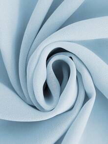 GlowEve 新款春夏时尚侧系带纽扣无袖背心上衣，法式优雅百搭女式无袖衬衫，女士上衣和衬衫，蝴蝶结领工作衬衫，女士衬衫 - 淺藍色 - 查看 6