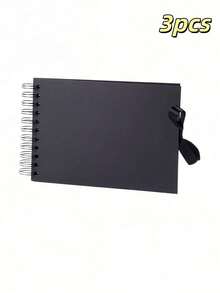 1pc/3pcs A5 Set Photo Album, Scrapbook, Creative Bow Doodle Pages, Collectible Commemorative Album Set - multicolor - View 4