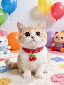 PETSIN 1 件装宠物反光水果项圈；猫项圈；狗项圈；颈围可调节；宠物配件；节日礼物；宠物用品。 - 彩色 - 查看 7