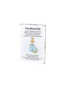 10 tấm thiệp hình mèo hoạt hình nhỏ xinh, thiệp an ủi và động viên, thiệp chúc mừng ấm áp dành cho bạn bè. - Nhiều màu - Xem 2