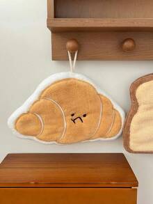 1pc Cute Bread Shaped Hand Towel, Highly Absorbent, Suitable For Kitchen, Bathroom, Room Decor, Strong Water Absorption And Easy To Clean, Kitchen Towel, Bathroom Accessory (Slight Color Difference Between Picture And Actual Item May Exist) - Multicolor - View 5