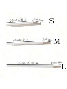 1 pieza/3 piezas Estante de pared de madera rústica montado en la pared, estantes flotantes con múltiples compartimentos para sala de estar, baño, lavandería, dormitorio, cocina, oficina en casa, organización del hogar - Blanco - Ver 5